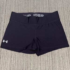 Under Armour Women’s Dark Purple Athletic/Bike Shorts  SZ Large